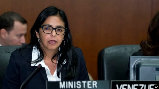 El lunes la canciller de Venezuela, Delcy Rodríguez, será escuchada por el pleno de la OEA.