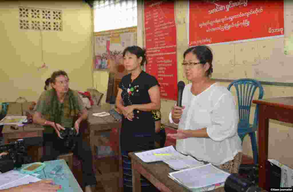 သတင်းထောက်ကိုပါကြီး ပျောက်ဆုံးမှု ဇနီးသည်မှ သတင်းစာရှင်းလင်းပွဲပြုလုပ်နေစဉ်