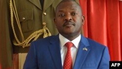 Le président du Burundi Pierre Nkurunziza au palais présidentiel à Bujumbura, le 29 juin 2017.