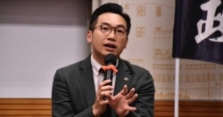 公民党立法会议员杨岳桥。 (美国之音/汤惠芸 )