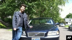 Eric Loebel, of Portland, Oregon, plans to rent his Volvo S80 out to strangers with the help of a car sharing service.