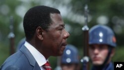 Benin President Thomas Boni Yayi, who is also chairman of the African Union, in Ankara, Turkey, July 9, 2012.