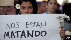 La inseguridad personal fue uno de los detonantes de las protestas que se registraron en 2104 contra el gobierno de Maduro.