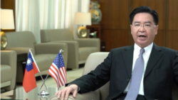 Menteri Luar Negeri Taiwan, Wu Zhaoxie, menyampaikan pidato di Hudson Institute Webinar, 9 April 2020. (Screenshot video Kementerian Luar Negeri Taiwan)