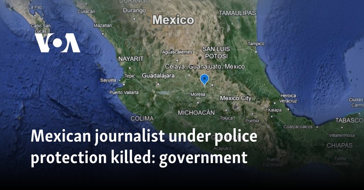 Mexican journalist under police protection killed: government