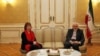 محمدجواد ظریف وزیر امور خارجه ایران و کاترین اشتون مسئول سیاست خارجی اتحادیه اروپا