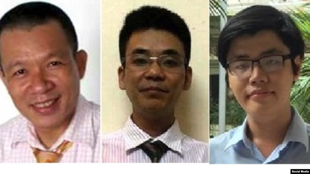 Ba nhà hoạt động Vũ Quang Thuận, Nguyễn Văn Điển, Trần Hoàng Phúc