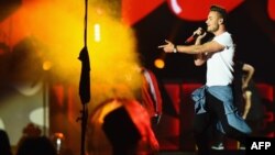 Liam Payne dari One Direction tampil di MetLife Stadium di East Rutherford, New Jersey, 5 Agustus 2015.(Foto: dok).