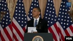 Predsjednik Barack Obama drži govor u Državnom tajništvu 19. svibnja 2011.