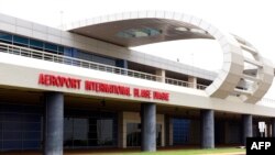 FILE: A picture taken on October 17, 2017 shows a general view of the Blaise Diagne International Airport in Diass, some 50 kms from Dakar. Taken 1.7.2017