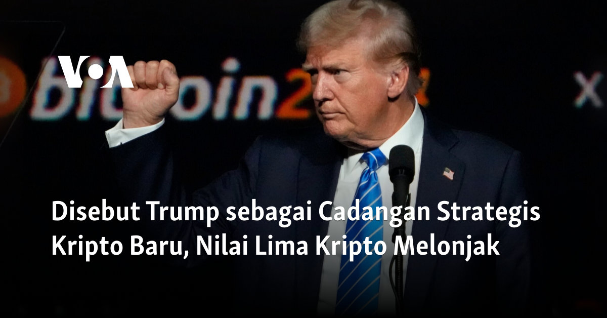 Disebut Trump sebagai Cadangan Strategis Kripto Baru, Nilai Lima Kripto Melonjak