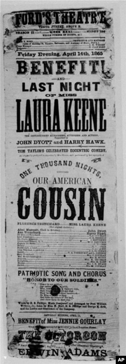 When Lincoln was assassinated by John Wilkes Booth, he was attending a performance of "Our American Cousin" at Ford's Theatre in Washington.