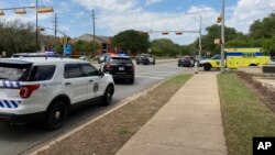 Une voiture de police à Austin, au Texas, le 18 avril 2021.