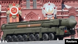 러시아의 대륙간 탄도미사일 야르스 RS-24. (자료사진)