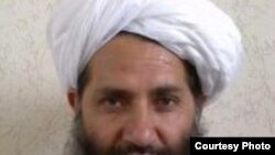 FILE - A photo circulated by the Taliban of leader Mawlawi Hibatullah Akhundzada.