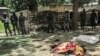 Les forces de sécurité camerounaises déployées après un double attentat suicide dans le village de Kolofata, Extrême-Nord, Cameroun, 13 septembre 2015.