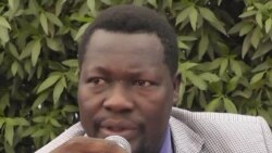 Brice Mbaimong Guedmbaye, président du Mouvement des Patriotes Tchadiens pour la République au Tchad, le 25 octobre 2020. (VOA/André Kodmadjingar)