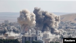 ဆီးရီးယားနိုင်ငံ Kobani မြို့က IS တွေကို လေကြောင်းတိုက်ခိုက်မှု