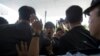 Hong Kong Students Scuffle With Police During Protests