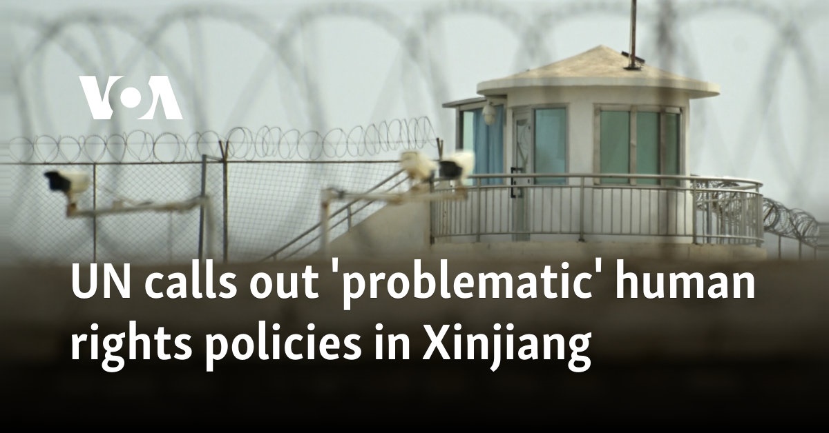 UN calls out 'problematic' human rights policies in Xinjiang