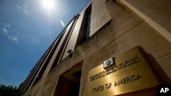 Gedung kantor Voice of America di Washington D.C., 15 Juni 2020.(Foto: Andrew Harnik/AP)