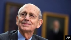 FILE - Supreme Court Associate Justice Stephen Breyer testifies on Capitol Hill in Washington.