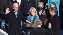 拜登(Joe Biden)2021年1月20日宣誓就任美國第46任總統（路透社）