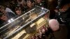 Body of Mystic Monk in Crystal Coffin Goes on the Road for Holy Year