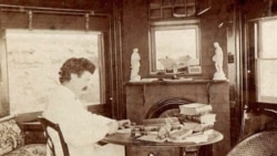 Mark Twain in Elmira, New York in 1874, where his family spent summers and he did much of his writing.