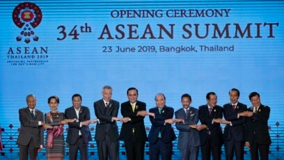 Lãnh đạo 10 nước Asean tại hội nghị thượng đỉnh ở Bangkok, Thái Lan hồi tháng 6 năm 2019