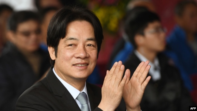 台湾前行政院长赖清德(2018年4月17日资料照片)