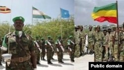 Binh sĩ thuộc lực lượng AMISOM và Ethiopia