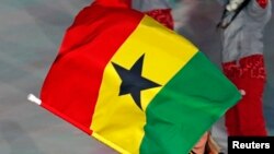 Le drapeau ghanéen.