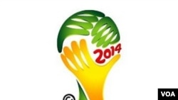 Logo Piala Dunia 2014 di Brazil.