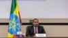 PM Ethiopia Abiy Ahmed menanggapi pertanyaan dari anggota parlemen di kantor perdana menteri di Ibu Kota Addis Ababa, Ethiopia, Senin, 30 November 2020.
