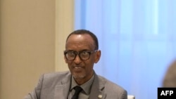 Le président Paul Kagame à Paris en France, le 18 mai 2021.