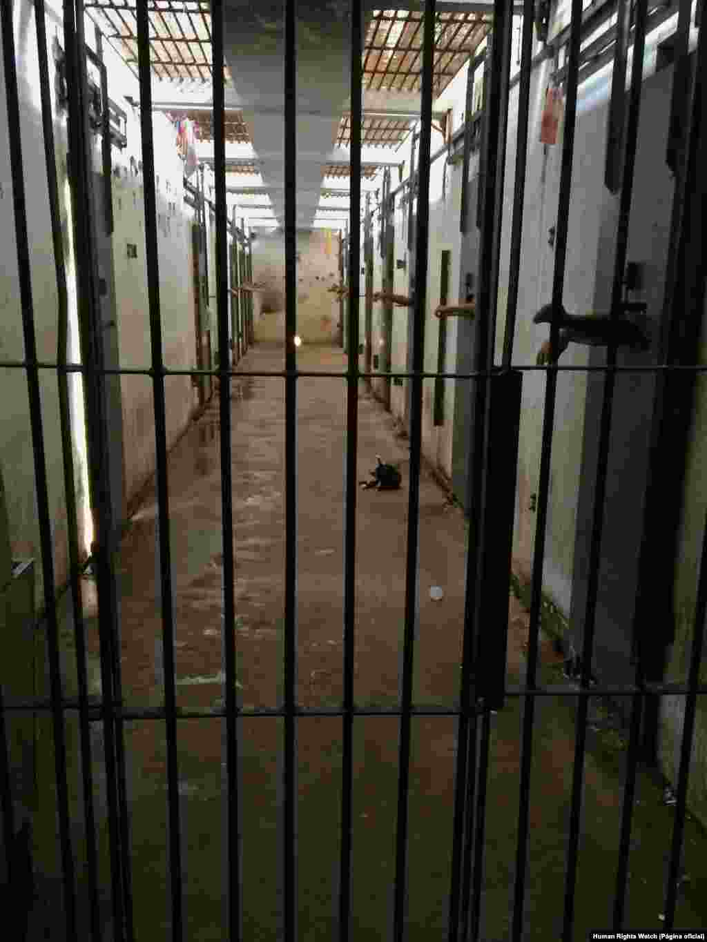 Um dos blocos de celas no Complexo de Pedrinhas.