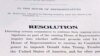 El borrador de una resolución de la Cámara de Representantes de Estados Unidos que establece formalmente los próximos pasos en la investigación de juicio contra el presidente Donald Trump.