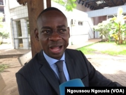 Mermans Babounga, secrétaire exécutif de l'Observatoire congolais des droits des consommateurs, à Brazzaville, au Congo, le 16 mai 2017. (VOA/Ngoussou Ngouela)