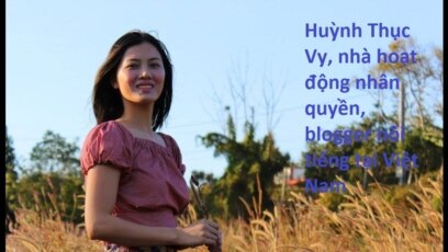 Nhà hoạt động Huỳnh Thục Vy. Facebook Nguyen Van Dai