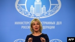 마리야 자하로바 러시아 외무부 대변인.