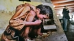 Một bức ảnh chụp trẻ em Triều Tiên đói kém được trưng bày trong một cuộc triển lãm ở Hàn Quốc. 