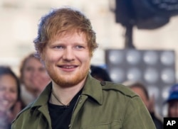 Ed Sheeran performs on NBC's "Today" show, March 8, 2017, in New York.