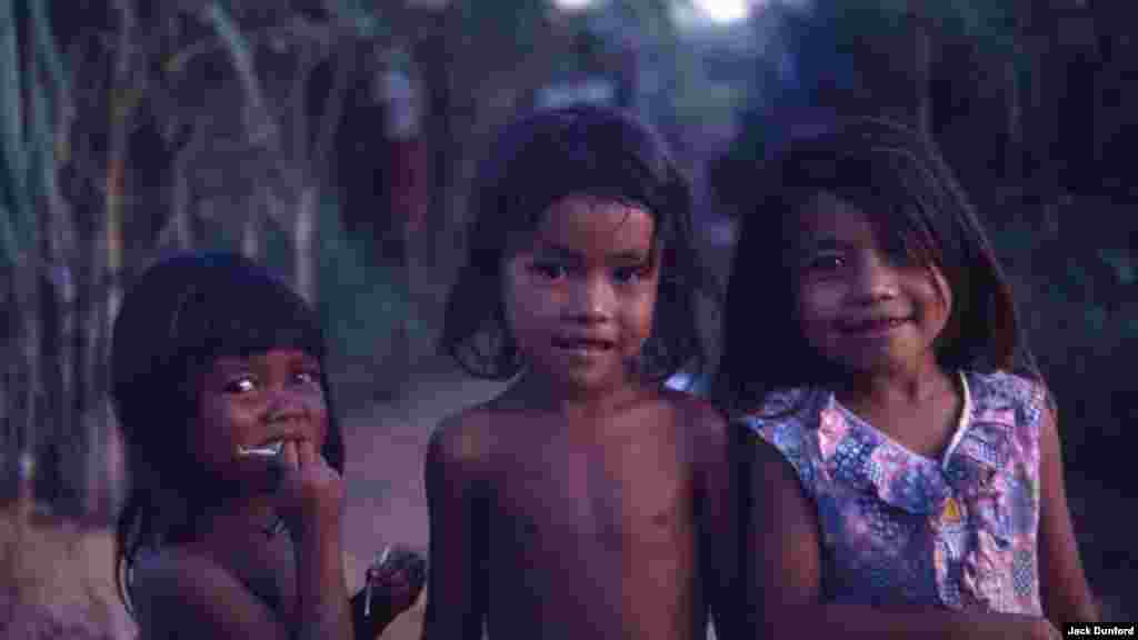 Children At Cambodia-Thai Border Refugee Camps During 1980s