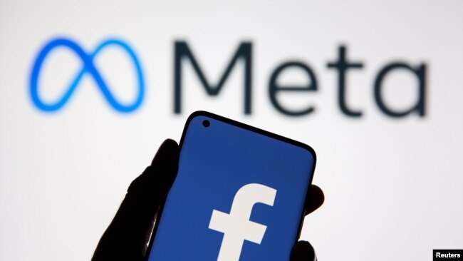 Logo mới của Facebook với tên gọi Meta. 