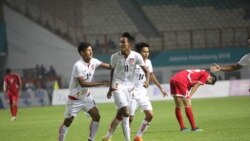 ASIAN GAMES ဘောလုံး မြန်မာ-မြောက်ကိုရီးယား ၁ဂိုးစီ သရေ