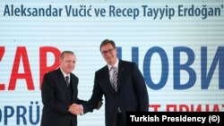 Cumhurbaşkanı Erdogan ve Sırbistan Cumhurbaşkanı Aleksandar Vucic