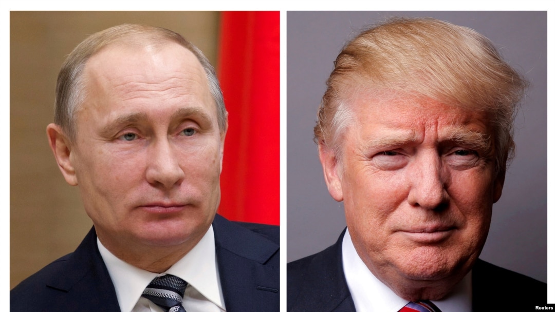Tư liệu: TT Nga Vladimir Putin (trái) và TT Mỹ Donald Trump (phải)