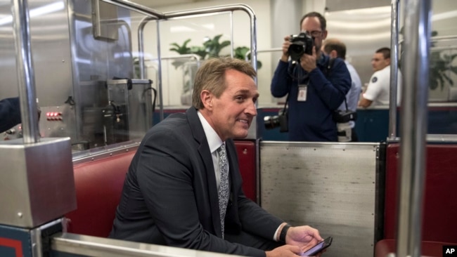 FILE - Sen. Jeff Flake, R-Ariz.