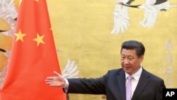 ປະທານປະເທດຈີນ ທ່ານ Xi Jinping ຢູ່ທີ່ນະຄອນຫລວງປັກກິ່ງ, ວັນທີ 31 ມີນາ 2015.
